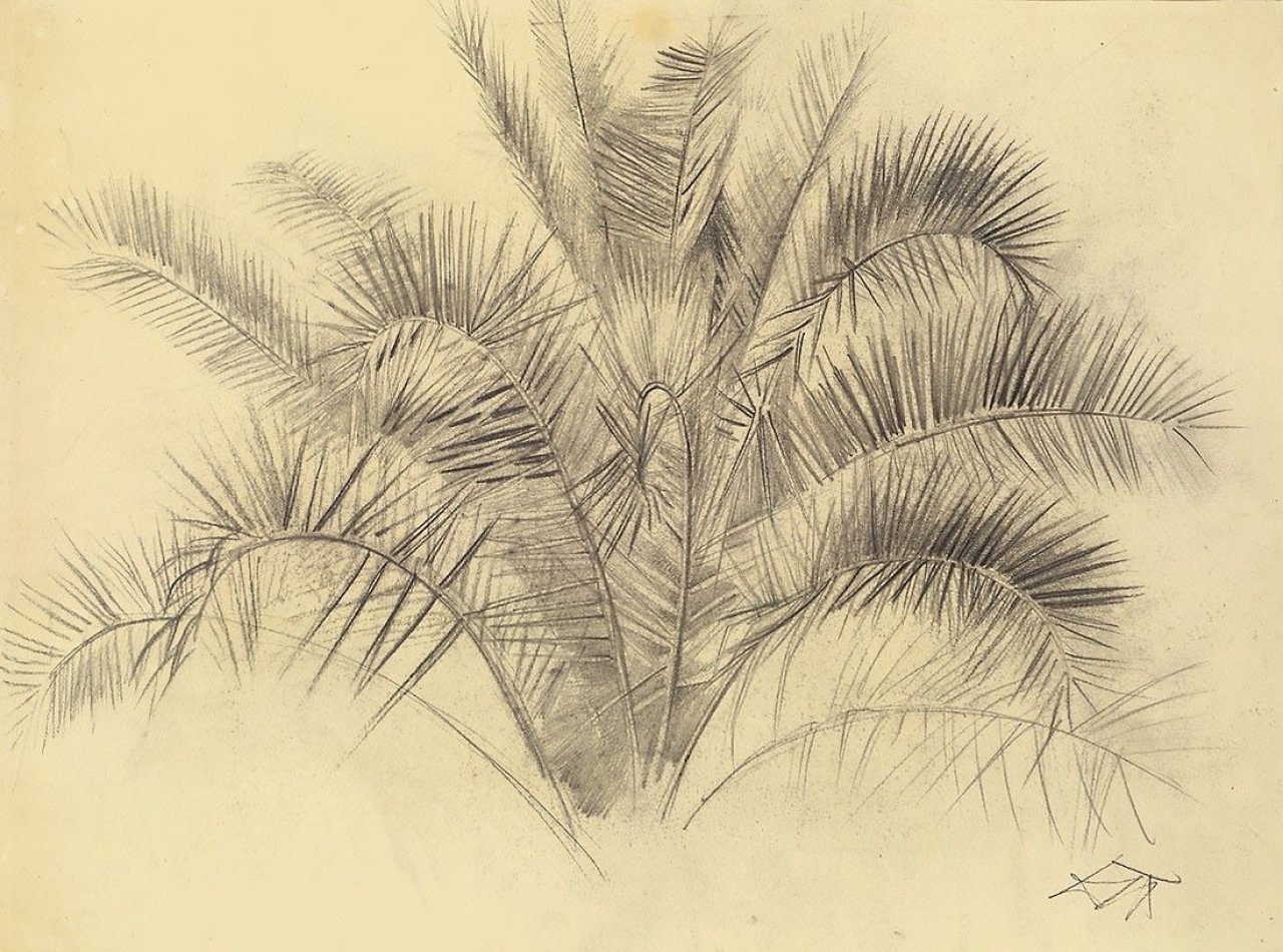 Auf diesem Bild ist das folgende Kunstwerk zu sehen: Otto Dix. „Palmblätter“. 1924.