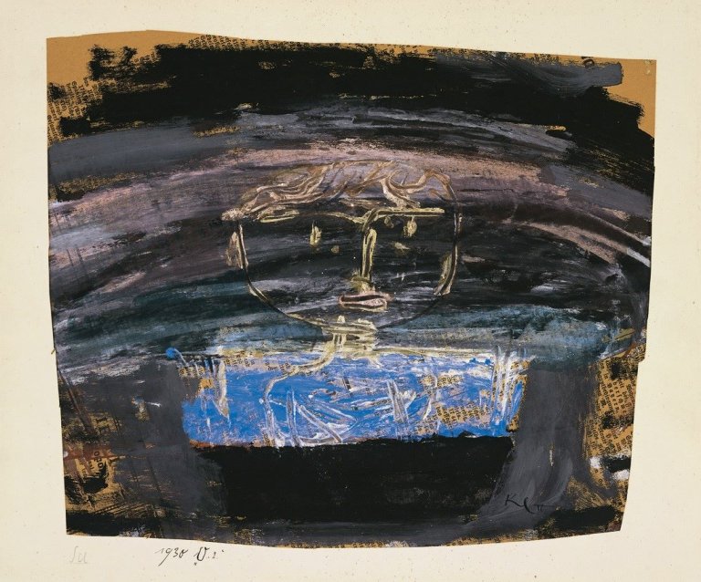 This picture shows the following artwork: Paul Klee. „(Skizze „Knabenkopf“)“. 1930.