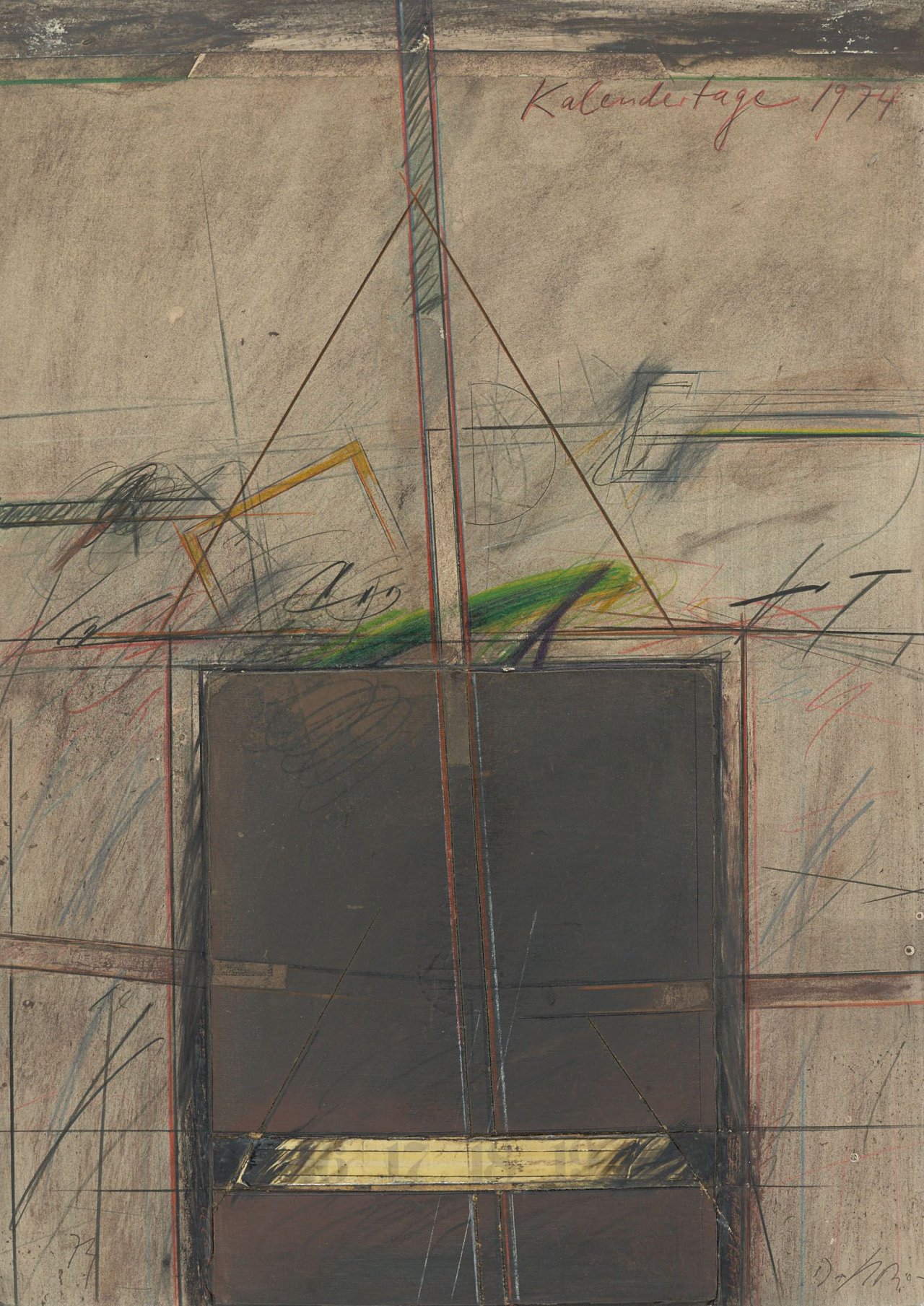 Auf diesem Bild ist das folgende Kunstwerk zu sehen: Karl Fred Dahmen. „Kalendartage“. 1974.