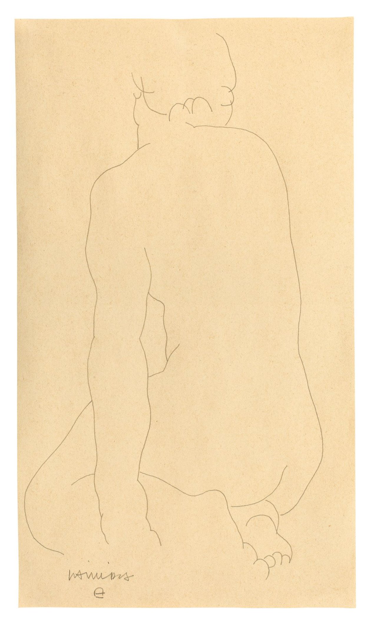 Auf diesem Bild ist das folgende Kunstwerk zu sehen: Eduardo Chillida. Ohne Titel. 1949.