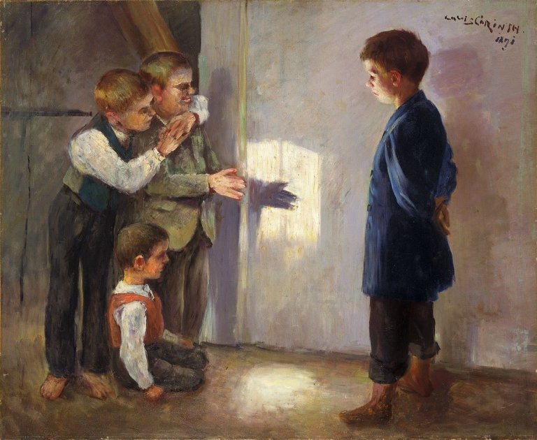 This picture shows the following artwork: Lovis Corinth. „Schattenspiele“. 1891.