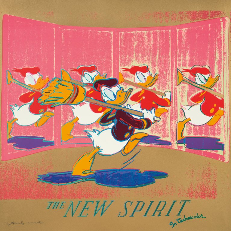 This picture shows the following artwork: Andy Warhol. „The New Spirit (Donald Duck)“. 1985.
