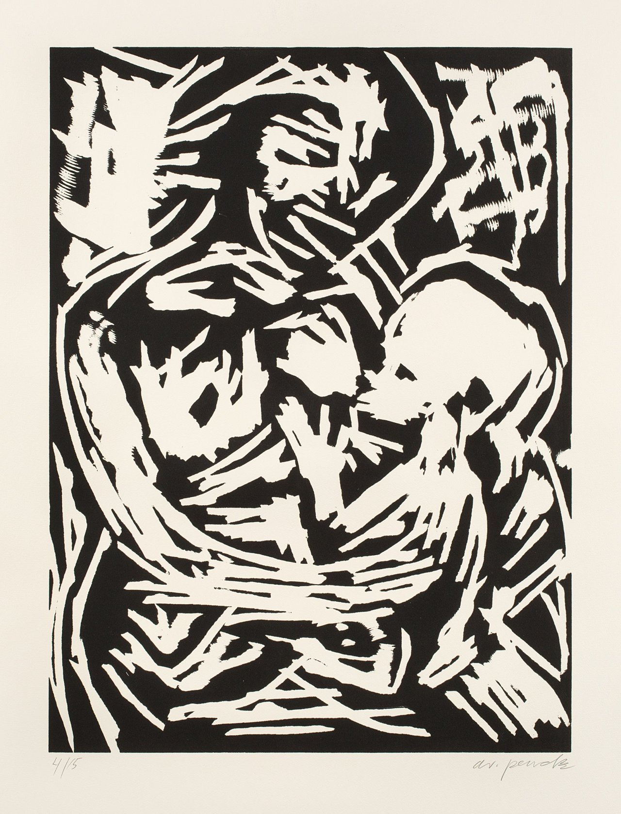 Auf diesem Bild ist das folgende Kunstwerk zu sehen: A.R. Penck. Ohne Titel.