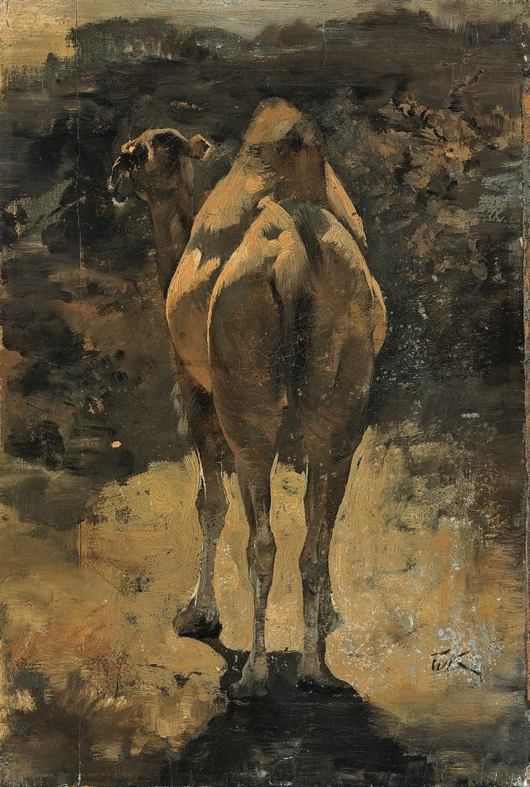 Auf diesem Bild ist das folgende Kunstwerk zu sehen: Wilhelm Kuhnert. Dromedar.