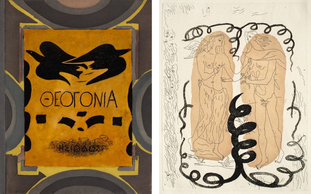 Auf diesem Bild ist das folgende Kunstwerk zu sehen: Georges Braque. „Theogonie“. 1932/53.