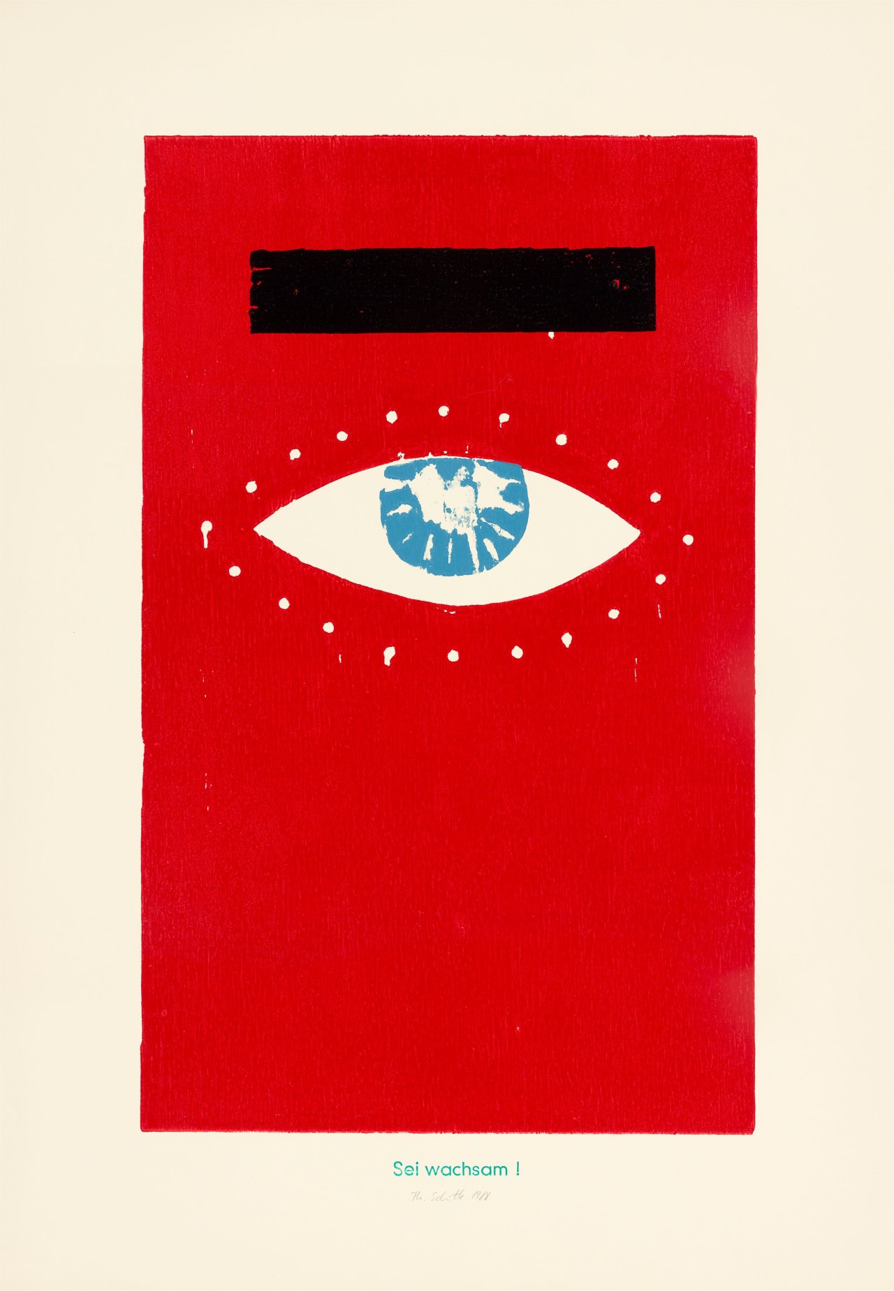 Auf diesem Bild ist das folgende Kunstwerk zu sehen: Thomas Schütte. „Sei Wachsam!“. 1992.