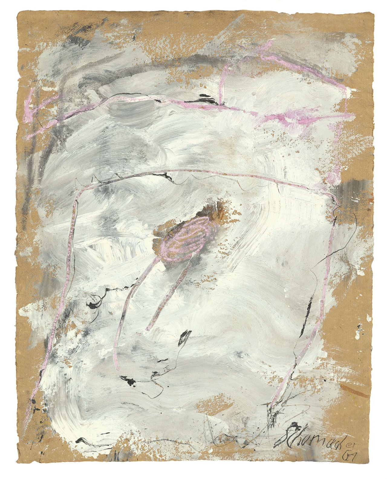 This picture shows the following artwork: Emil Schumacher. „G-23/1961“. 1961.