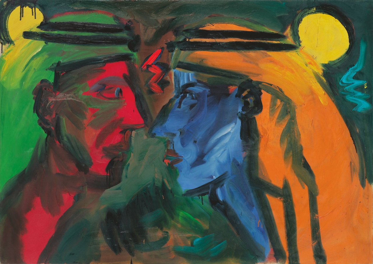 This picture shows the following artwork: Rainer Fetting. Untitled. 1983.