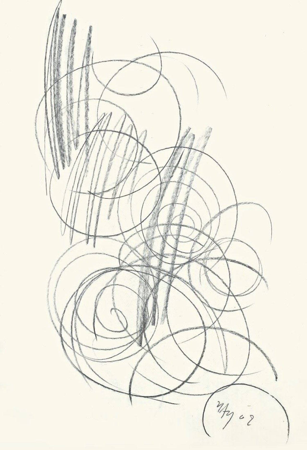 Auf diesem Bild ist das folgende Kunstwerk zu sehen: Ernst Wilhelm Nay. Ohne Titel. 1962.