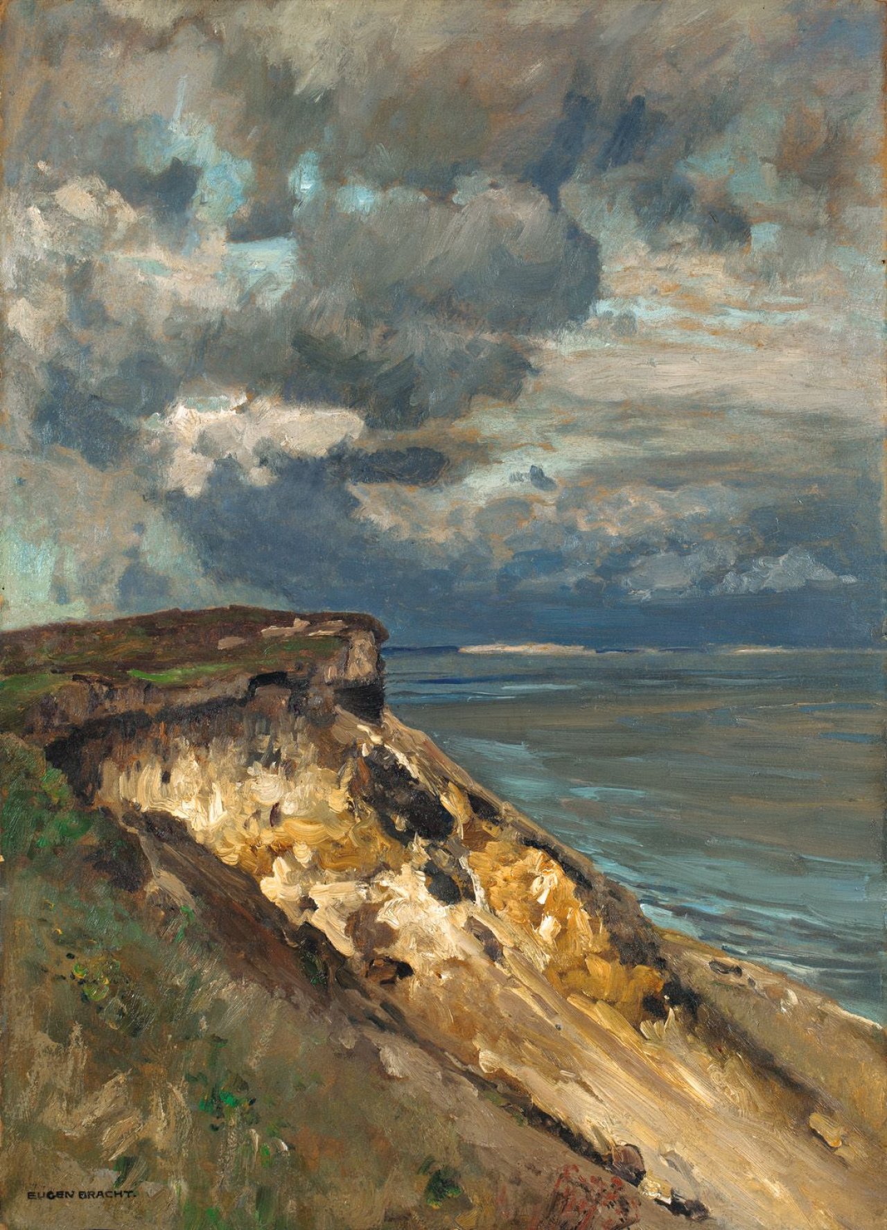 Auf diesem Bild ist das folgende Kunstwerk zu sehen: Eugen Bracht. „Keitum-Kliff auf Sylt“. Um 1897.