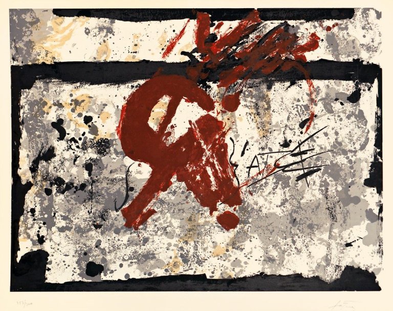 Auf diesem Bild ist das folgende Kunstwerk zu sehen: Antoni Tàpies. Ohne Titel. 1970.
