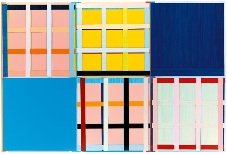 Auf diesem Bild ist das folgende Kunstwerk zu sehen: Imi Knoebel. NNNNIL. 2001/2010.