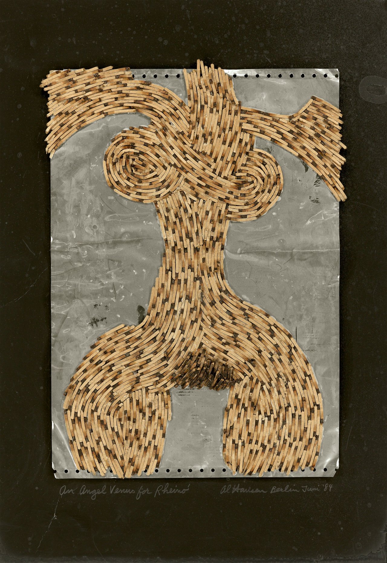 Auf diesem Bild ist das folgende Kunstwerk zu sehen: Al Hansen. „An Angel Venus for Rheino“. 1984.