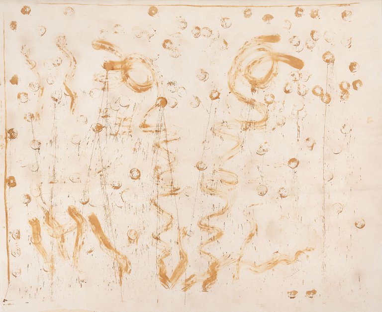 Auf diesem Bild ist das folgende Kunstwerk zu sehen: Jiří Georg Dokoupil. Ohne Titel (Orangen). 1991.