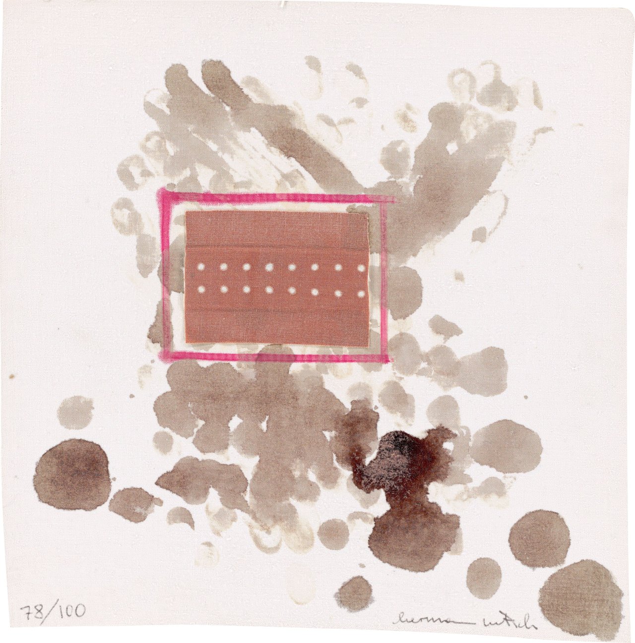 Auf diesem Bild ist das folgende Kunstwerk zu sehen: Hermann Nitsch. „Akustisches Abreaktionsspiel“. 1973.