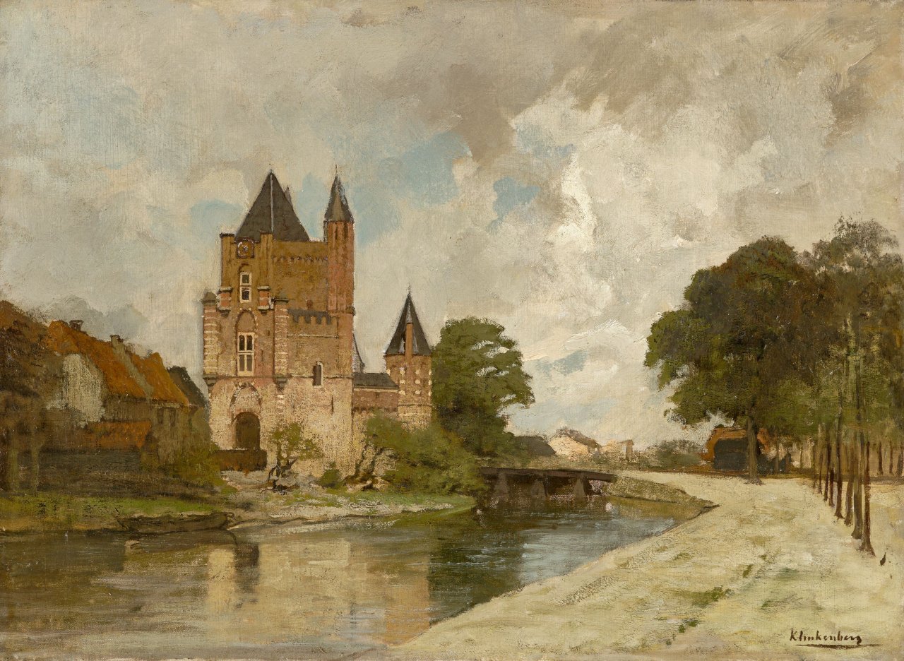 Auf diesem Bild ist das folgende Kunstwerk zu sehen: Johannes Christiaan Karel Klinkenberg. Das Amsterdamer Tor in Haarlem.