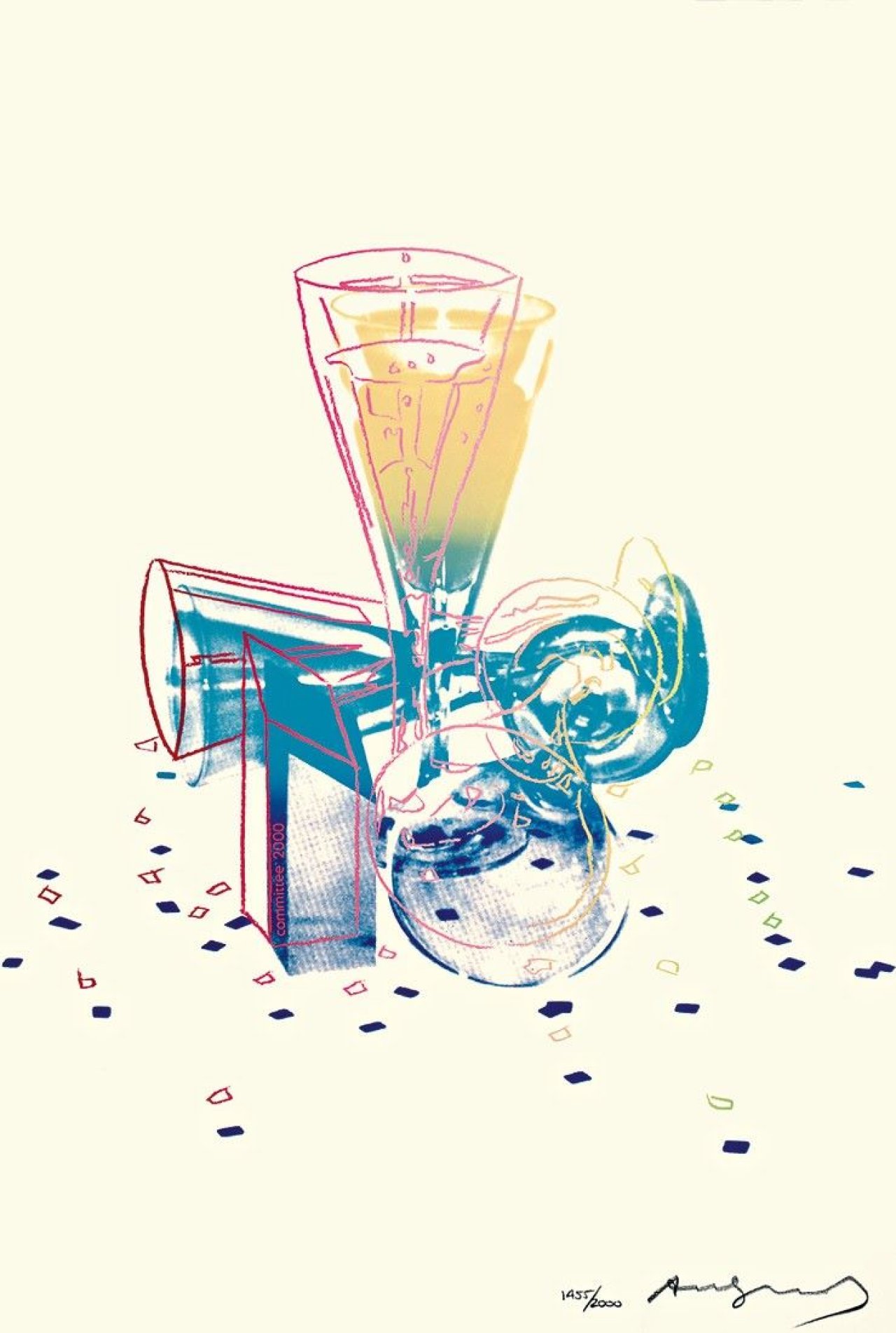 This picture shows the following artwork: Andy Warhol. „Committee 2000“. 1982.