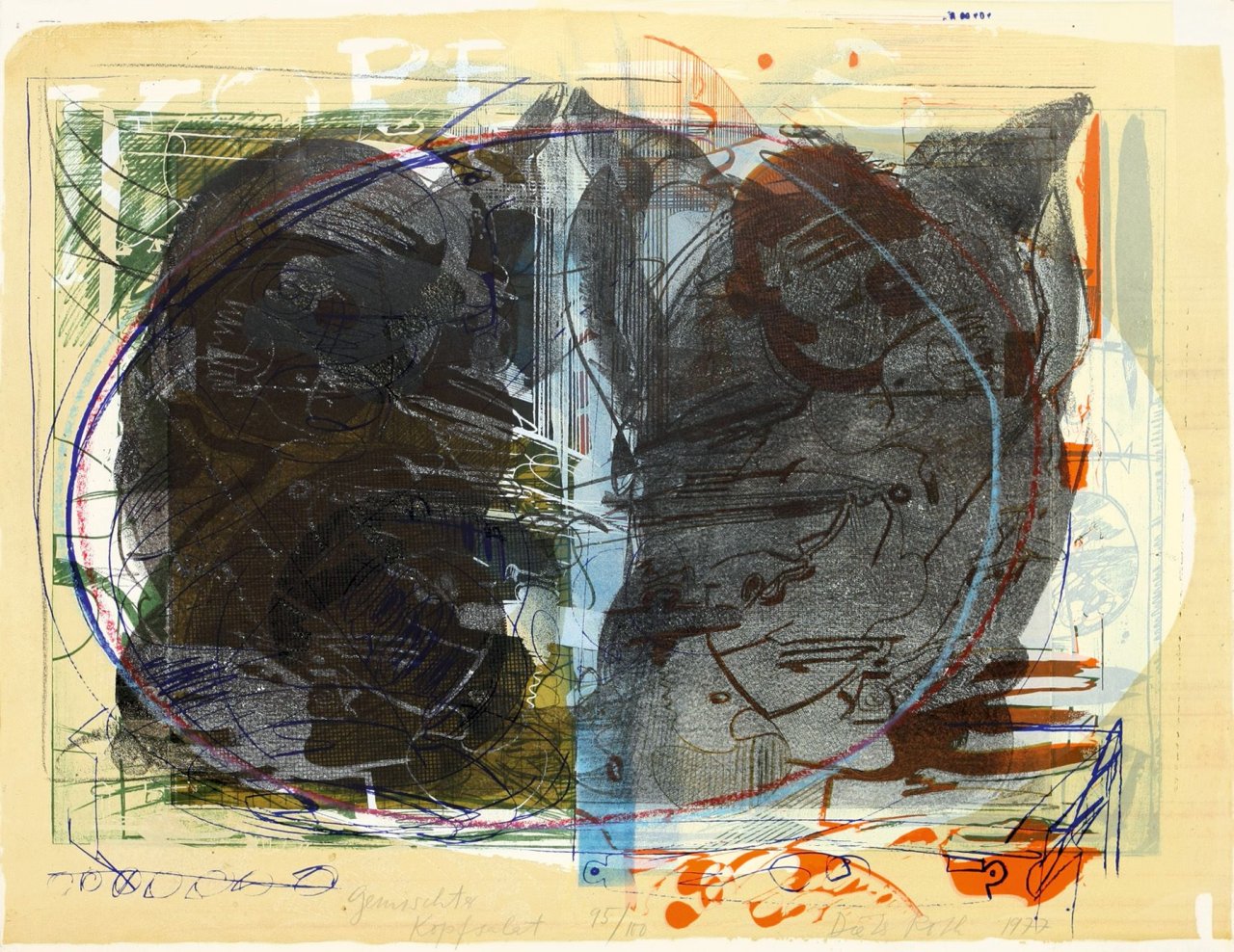 Auf diesem Bild ist das folgende Kunstwerk zu sehen: Dieter Roth. „Gemischter Kopfsalat“. 1977.