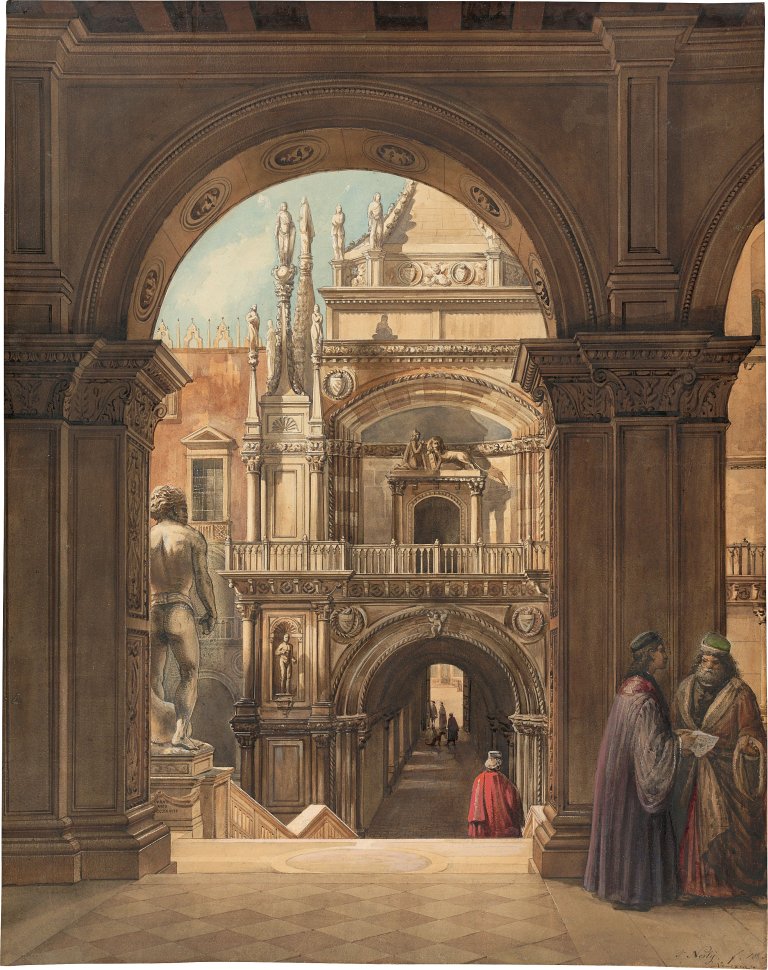 Auf diesem Bild ist das folgende Kunstwerk zu sehen: Friedrich Nerly d. Ä.. „Venezia“. 1865.