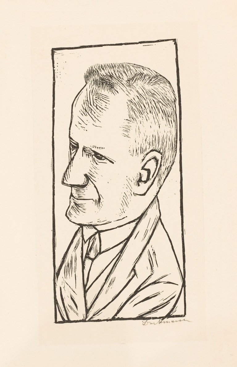 Auf diesem Bild ist das folgende Kunstwerk zu sehen: Max Beckmann. „Bildnis Reinhard Piper“ / „Bildnis Reinhard Piper“. 1920 / 1922.