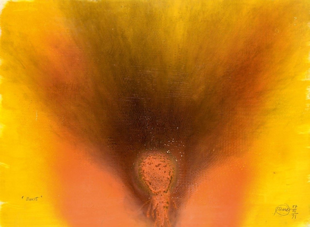 Auf diesem Bild ist das folgende Kunstwerk zu sehen: Otto Piene. „Burst“. 1957/86/91.