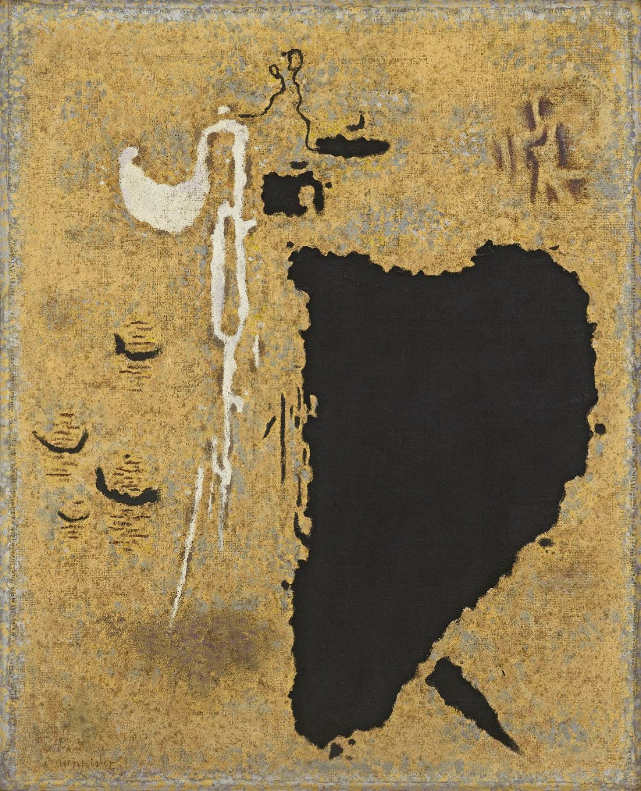 Auf diesem Bild ist das folgende Kunstwerk zu sehen: Willi Baumeister. „Safer 6“. 1953.