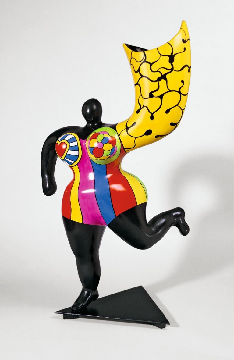 Auf diesem Bild ist das folgende Kunstwerk zu sehen: Niki de Saint Phalle. L’ Ange Luminaire. Um 1993/95.