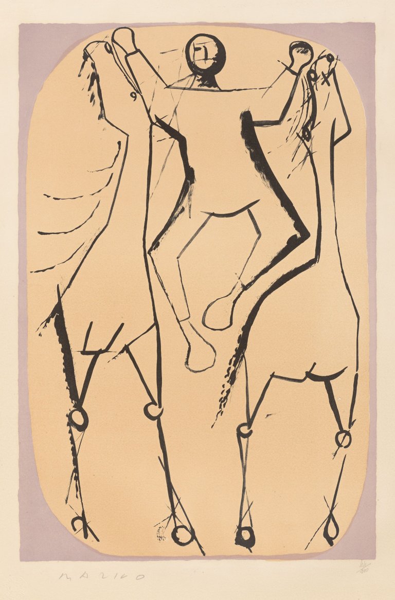 Auf diesem Bild ist das folgende Kunstwerk zu sehen: Marino Marini. „Giocoliere“. 1951.