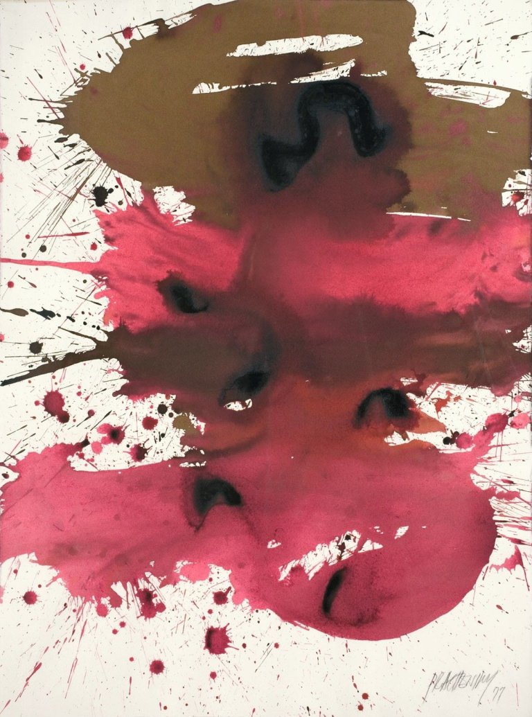 Auf diesem Bild ist das folgende Kunstwerk zu sehen: Markus Prachensky. Ohne Titel. 1977.
