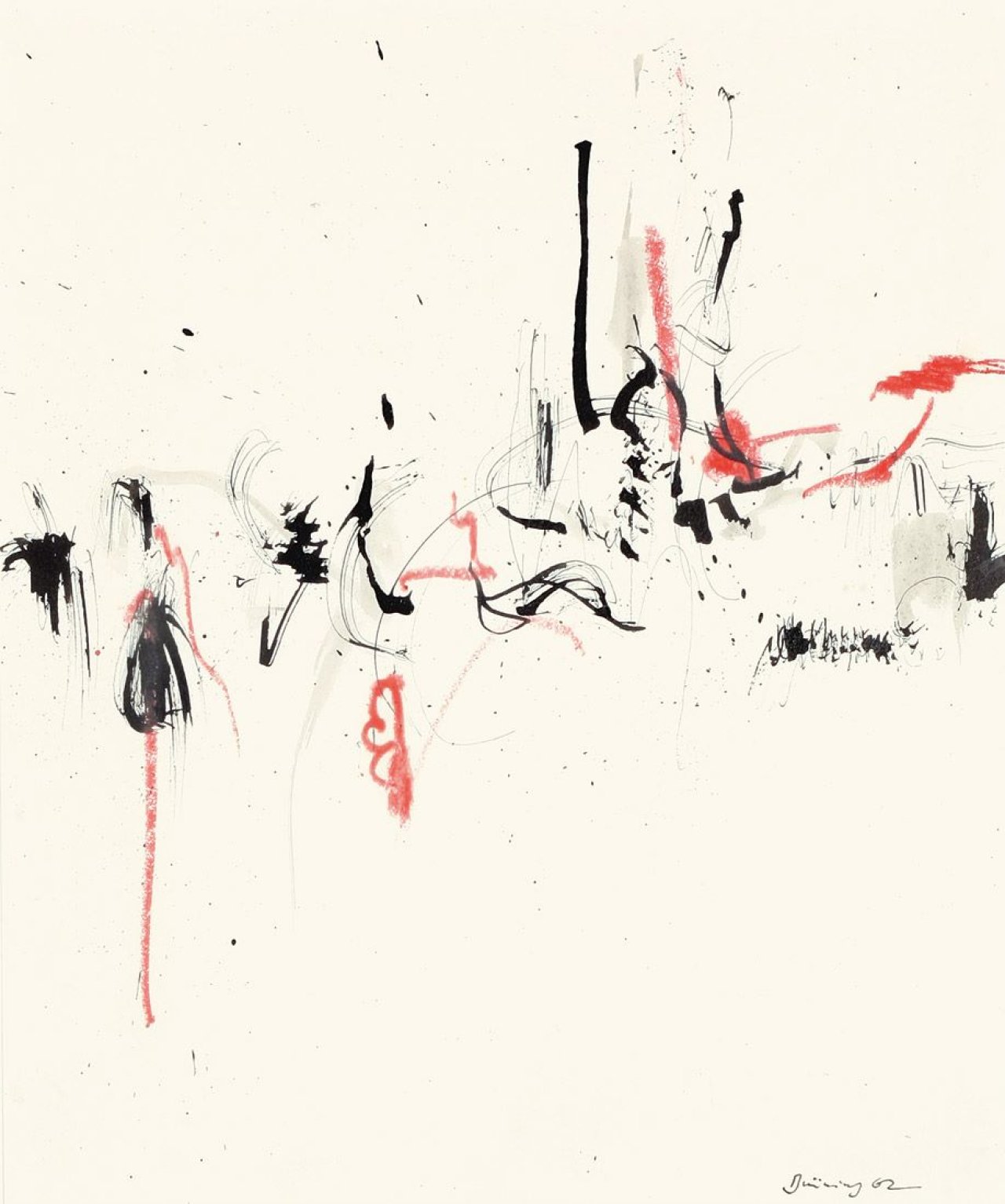Auf diesem Bild ist das folgende Kunstwerk zu sehen: Peter Brüning. „Ohne Titel“. 1962.