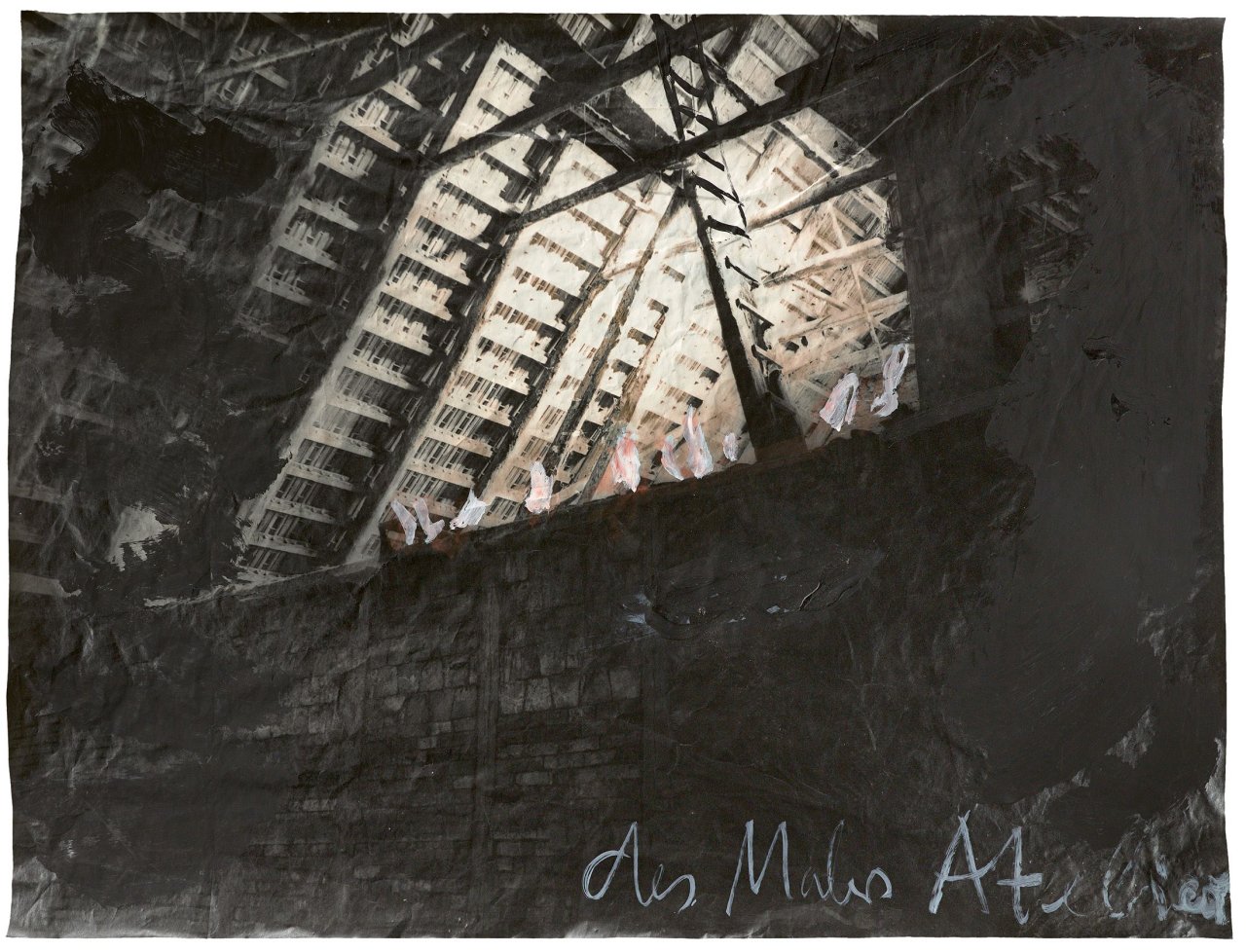 This picture shows the following artwork: Anselm Kiefer. „des Malers Atelier“. 1980.