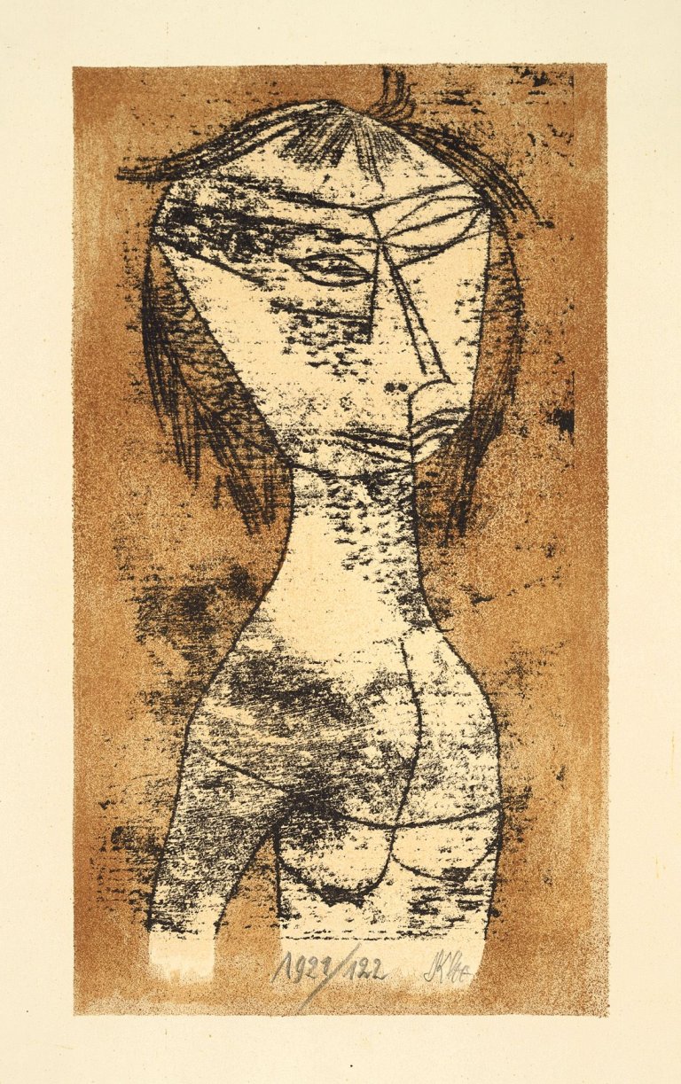 This picture shows the following artwork: Paul Klee. „Die Heilige vom innern Licht“. 1921.