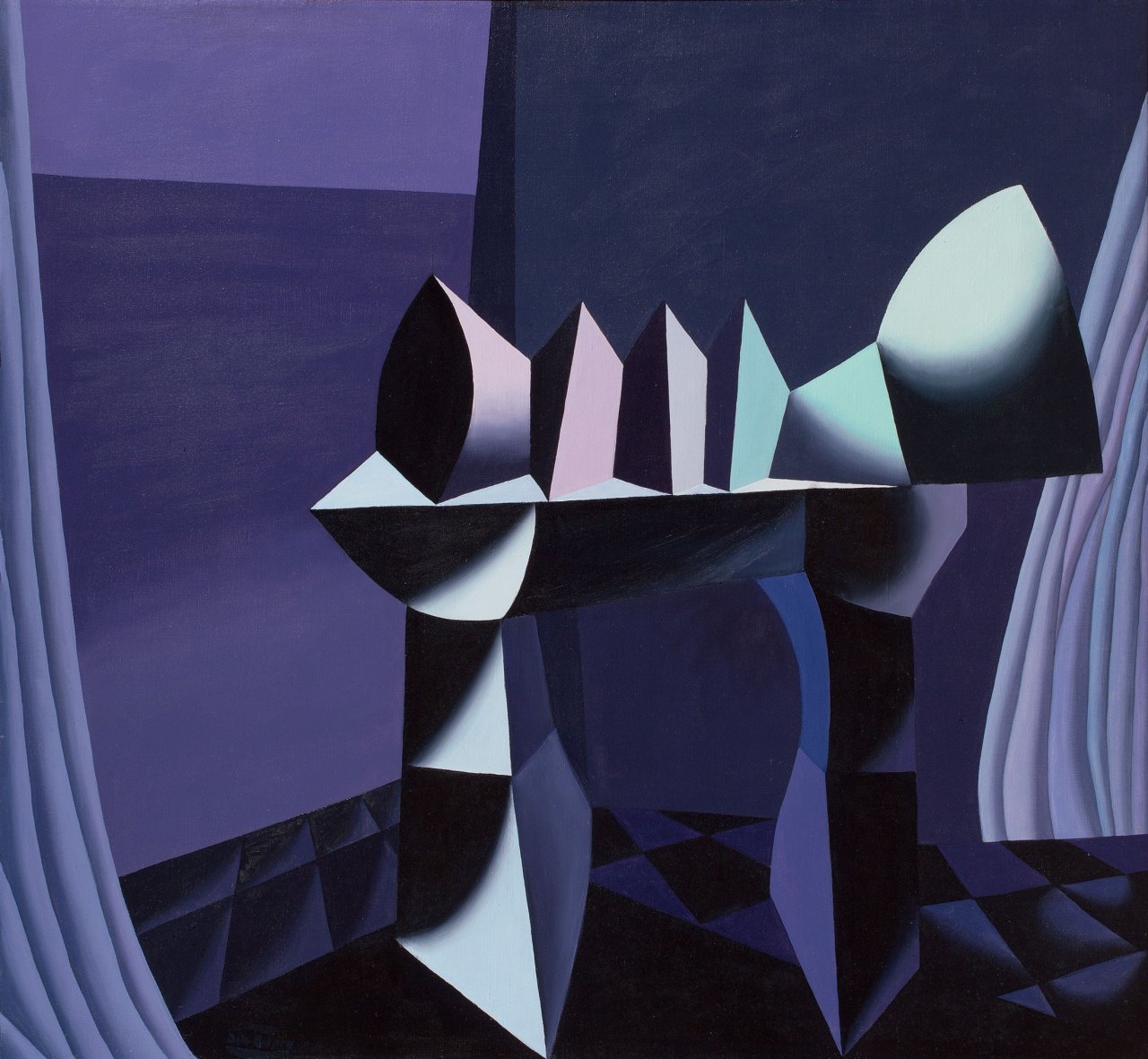 Auf diesem Bild ist das folgende Kunstwerk zu sehen: Johann Georg Müller. „Plastik am Meer“. 1978.