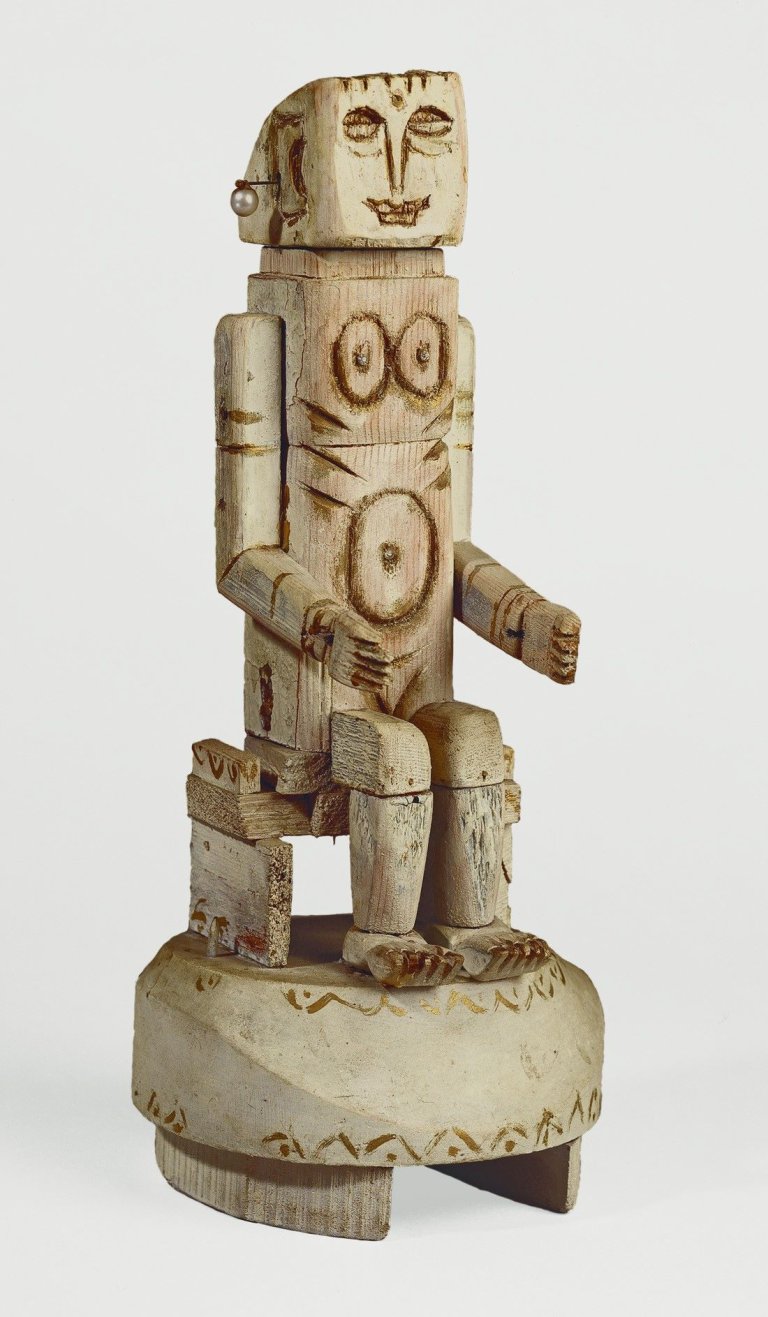 Auf diesem Bild ist das folgende Kunstwerk zu sehen: Armand Bouten. Ohne Titel (Sitzende Frau). Um 1925/35.