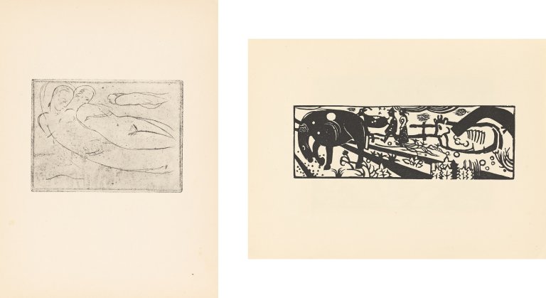 Auf diesem Bild ist das folgende Kunstwerk zu sehen:  Mappenwerk (vor 1945). „Deutsche Graphiker der Gegenwart“. 1920.