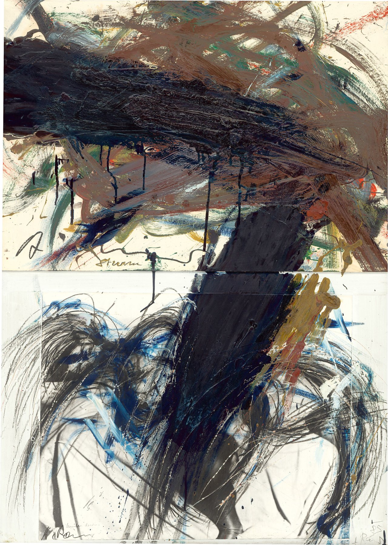 This picture shows the following artwork: Arnulf Rainer. ”Frauenrausch”. 1985.