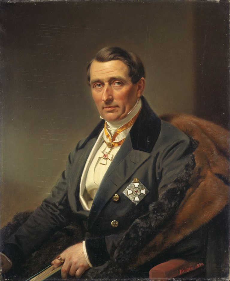 Auf diesem Bild ist das folgende Kunstwerk zu sehen: Franz Krüger. Ludwig Graf von Rittberg. 1854.
