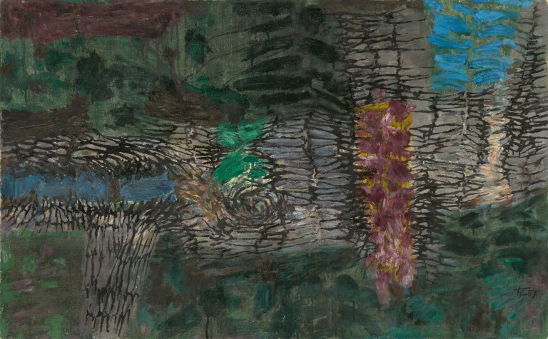 Auf diesem Bild ist das folgende Kunstwerk zu sehen: Hann Trier. „Sevillana“. 1957.
