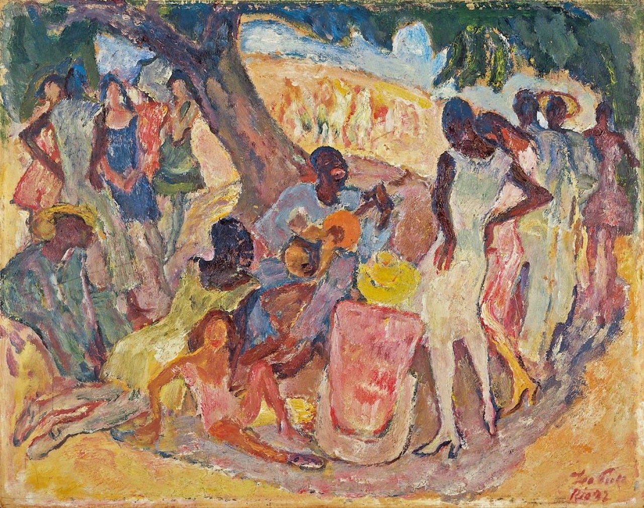 Auf diesem Bild ist das folgende Kunstwerk zu sehen: Leo Putz. Cabocolos Lieder. 1932.