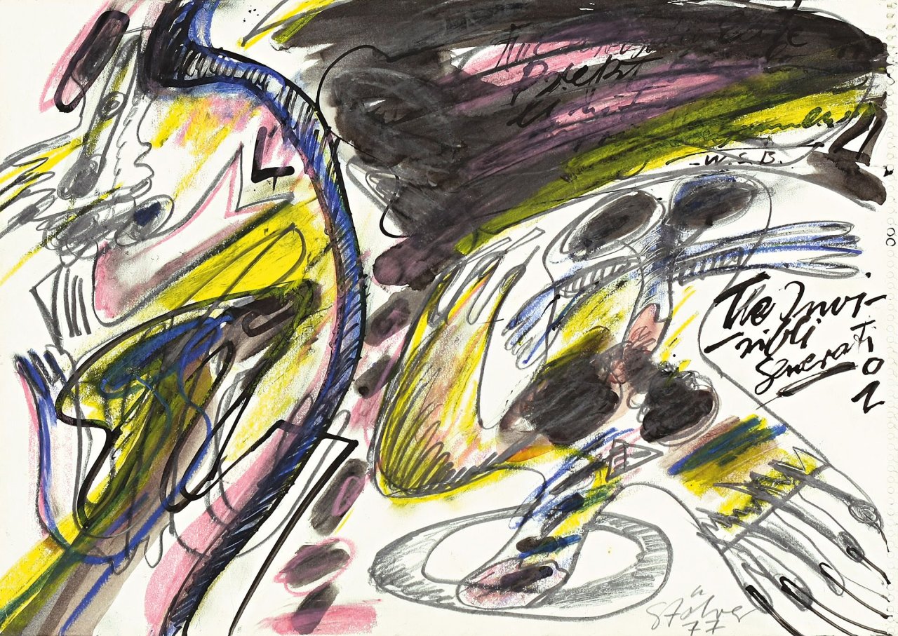 Auf diesem Bild ist das folgende Kunstwerk zu sehen: Walter Stöhrer. Ohne Titel. 1977.