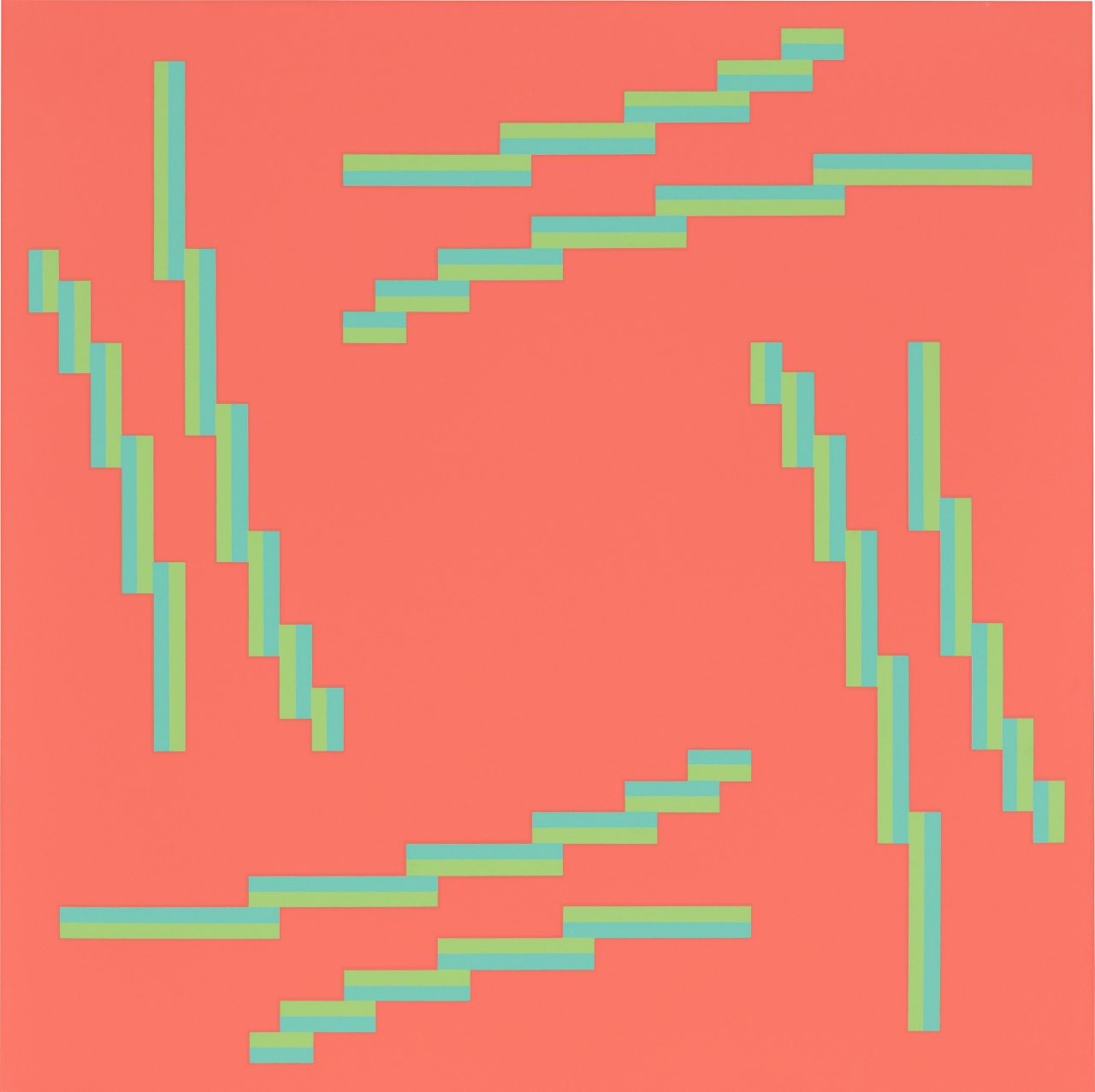 This picture shows the following artwork: Verena Loewensberg. Geometric composition. 1974.
