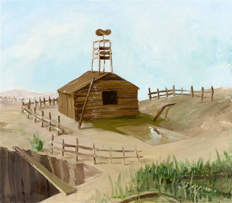 Auf diesem Bild ist das folgende Kunstwerk zu sehen: Monika Baer. Ohne Titel (Hütte). 1992.