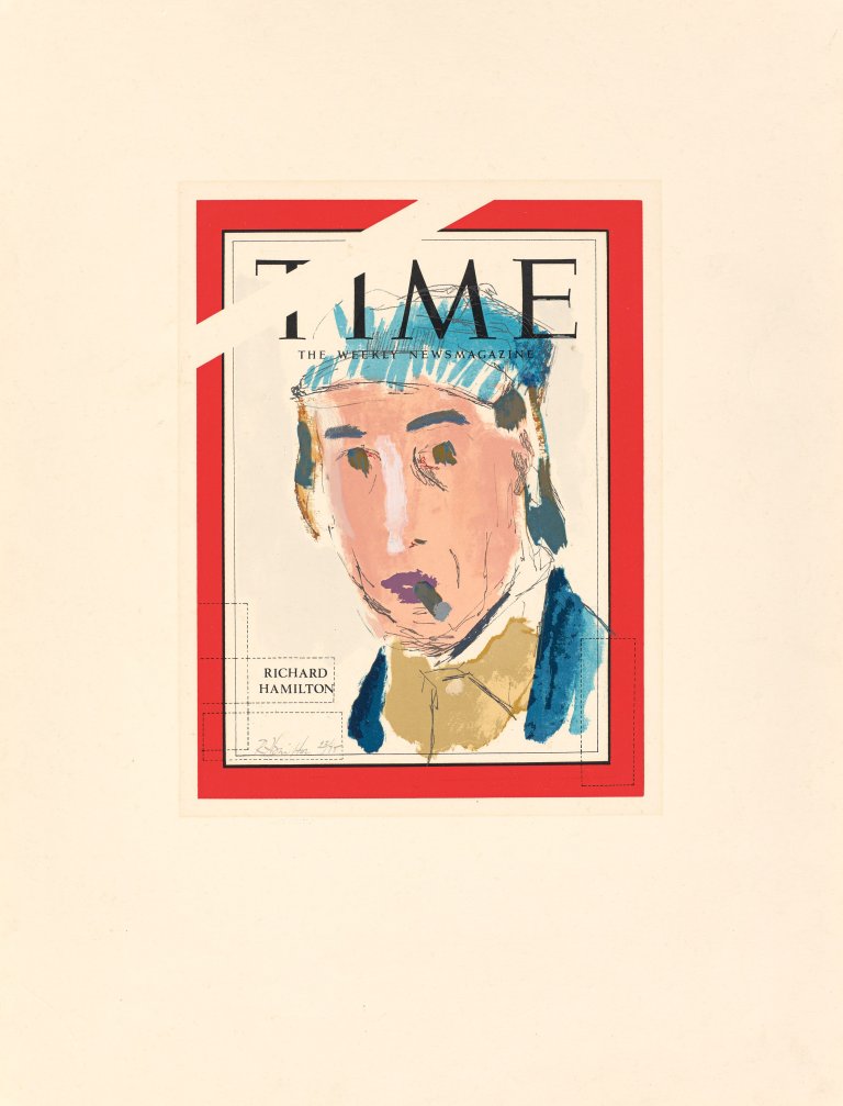 Auf diesem Bild ist das folgende Kunstwerk zu sehen: Richard Hamilton. „Self-Portrait“. 1967.
