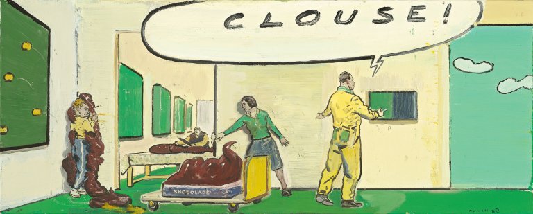 Auf diesem Bild ist das folgende Kunstwerk zu sehen: Neo Rauch. „CLOUSE!“. 2000.