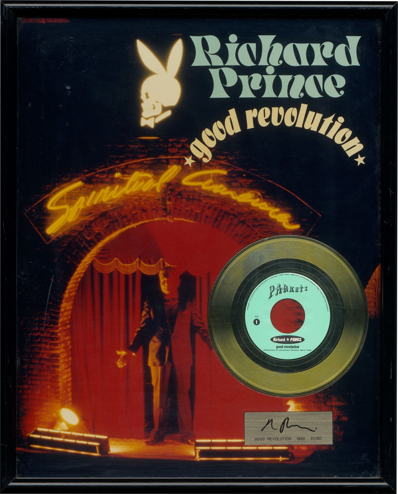 Auf diesem Bild ist das folgende Kunstwerk zu sehen: Richard Prince. „Good Revolution (für Parkett 34)“. 1992.