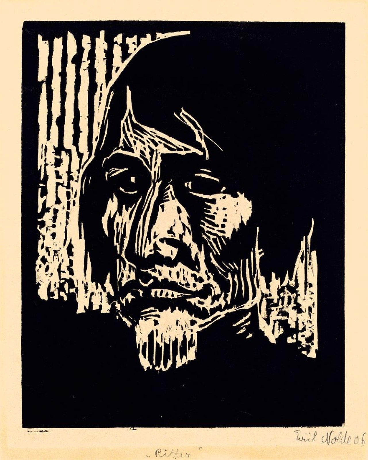 This picture shows the following artwork: Emil Nolde. „Ritter“. 1906.