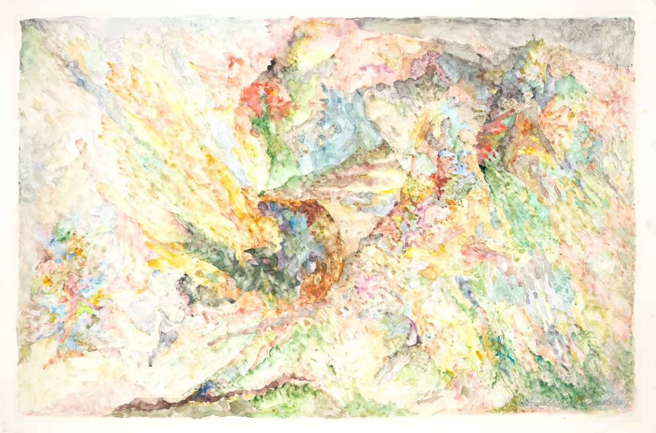 This picture shows the following artwork: Bernard Schultze. ”und wird eine Schlucht”. 1987.
