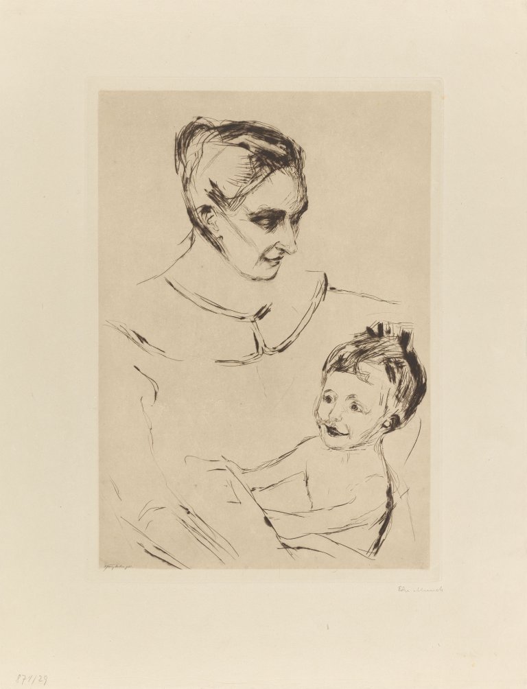 This picture shows the following artwork: Edvard Munch. "A Mother's Joy". 1902-03/1906.