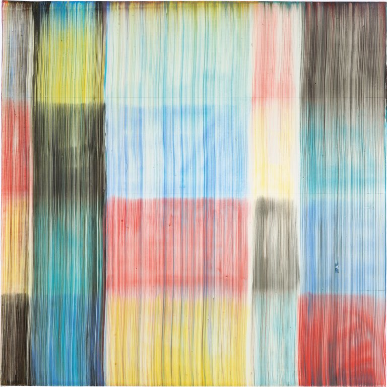 Auf diesem Bild ist das folgende Kunstwerk zu sehen: Bernard Frize. „Suite Automatique N1“. 1996.