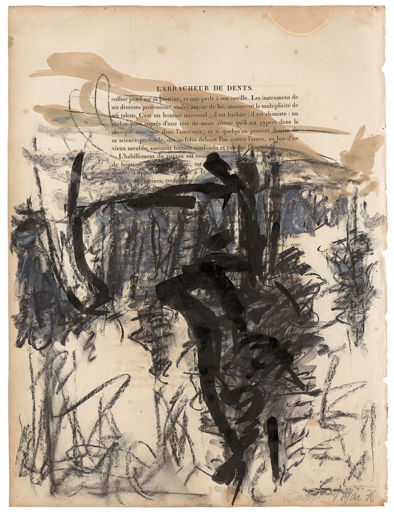 This picture shows the following artwork: Georg Baselitz. Untitled. 1976.